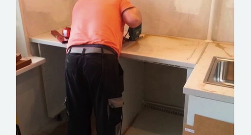 Сборка кухонного гарнитура. Площадь Ильича